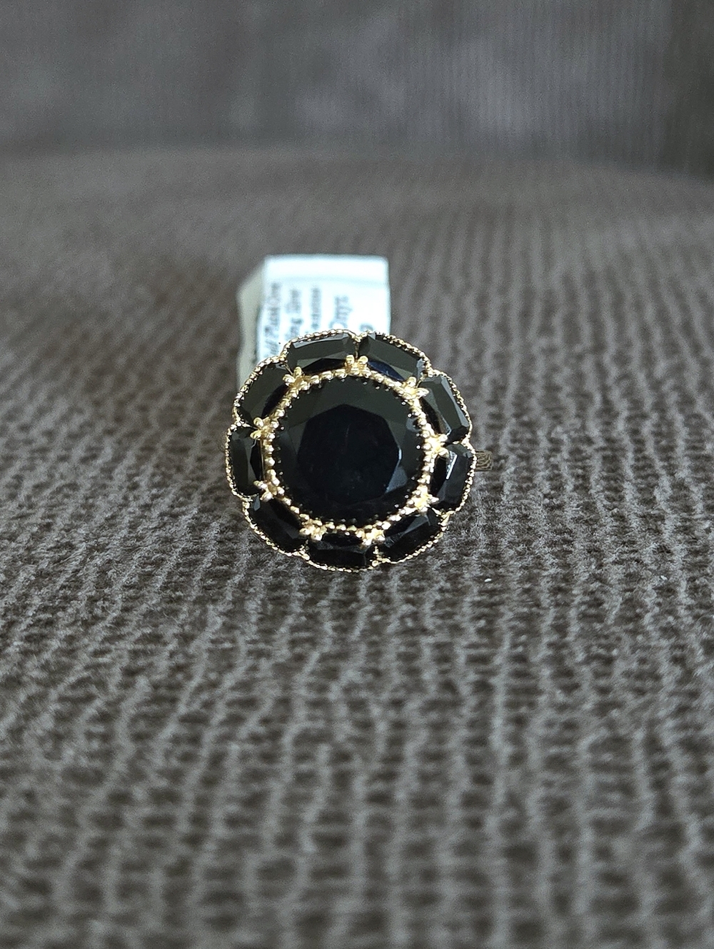 Shivam Black🖤 Onyx Flower🏵 Ring💍 - Picture 12 of 16